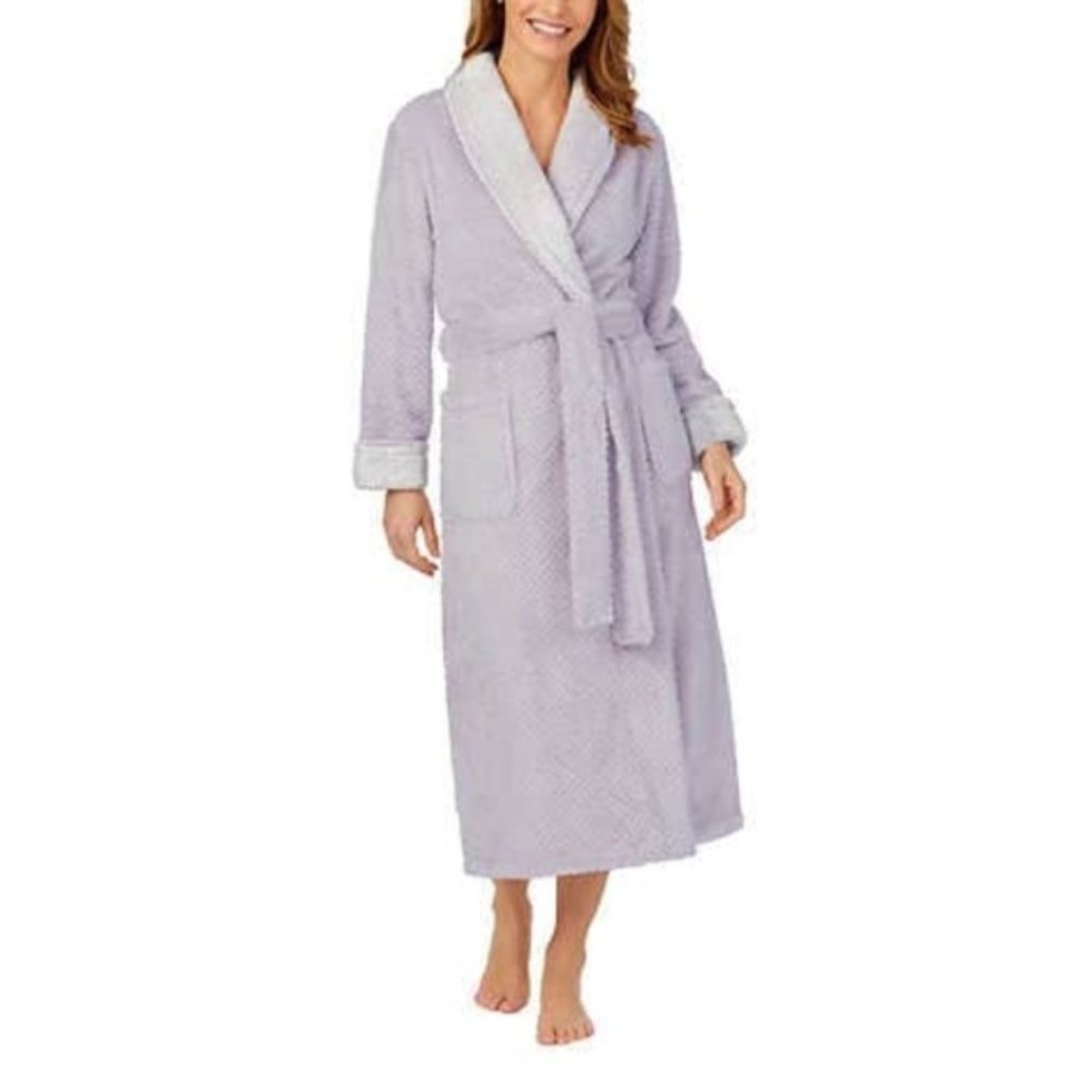 NWT Carol Hochman Ladies Purple Plush Cozy Robe